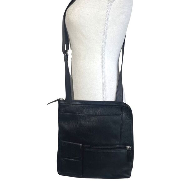 OSGOODE MARLEY Leather Crossbody Bag w/ Adjustable strap, multiple pockets - Picture 1 of 7